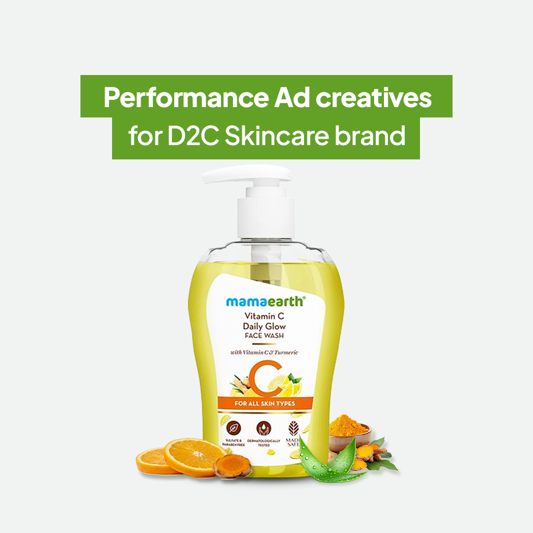 D2C Skincare Meta Ads Design